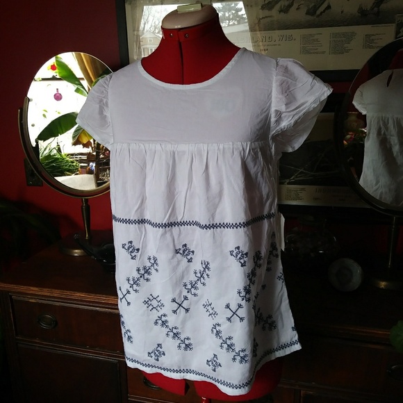 Route 66 Other - Boho Girls Top, Hippie Shirt, embroidered Tee